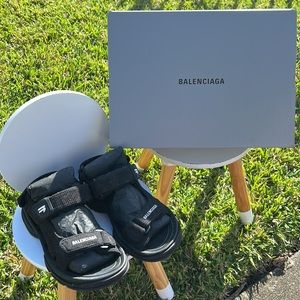 Balenciaga Women's Tourist Velcro Sandals